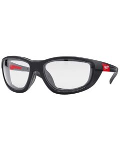 CLEAR HIGH PERFORMANCE  SAFETY GLASSES WITH GASKET/MILWAUKEE/ASIA