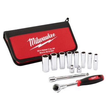 12pc 3/8″ Drive Metric Socket Set