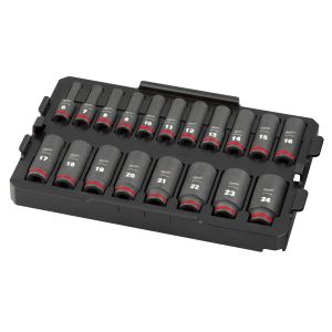 49-66-6816 ชุดลูกบล็อกกระแทก 3/8"" (19 ชิ้น) พร้อมถาดรอง