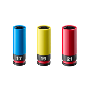 SHOCKWAVE Impact Duty 1/2" Drive Metric Lug Nut Wheel Socket PACKOUT Set 3PC
