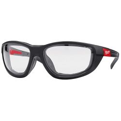 CLEAR HIGH PERFORMANCE  SAFETY GLASSES WITH GASKET/MILWAUKEE/ASIA